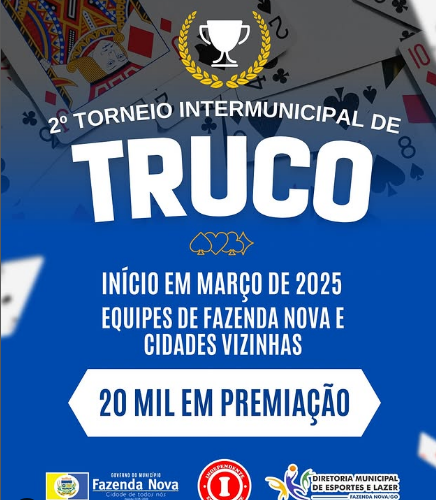 2º Campeonato Intermunicipal de Truco de Fazenda Nova