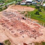 Obra do Hospital Municipal de Senador Canedo avança com instalação de novos pilares