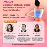 Alego promove ciclo de palestras sobre osteoporose e saúde da mulher