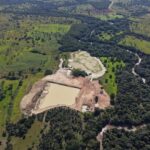 Imagem de satélite de garimpo supostamente ilegal em fazenda localizada na Cidade de Goiás